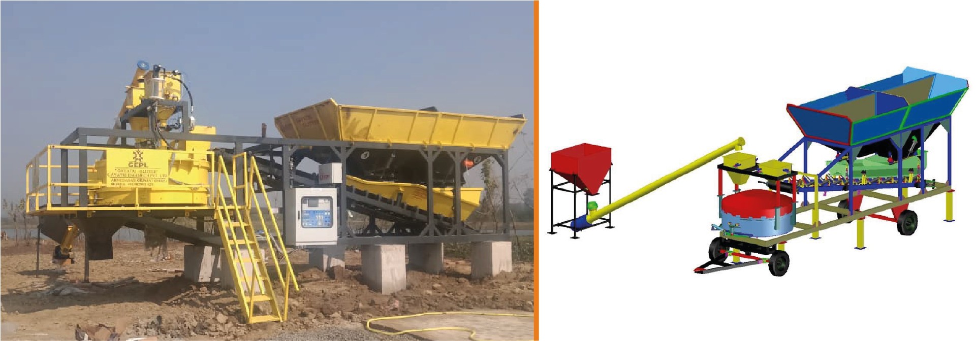 Mobile Concrete Batching Plant